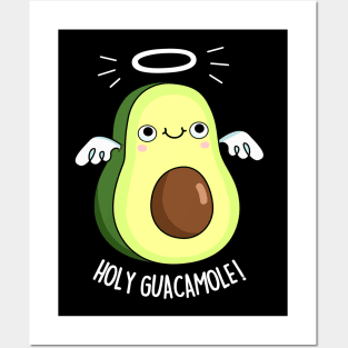 Holy Guacamole Cute Avocado Pun Posters and Art